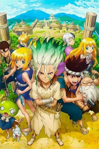 Art Puzzles - Japanese Animes Dr.Stone Ishigami Posters - Memory-Spiels for Adults - Familienspaß-Herausforderungs Spielzeug Gifts - 1000 Stück Puzzle Zx478Aw von ZYHDK