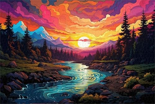 Colorful Landscapes Art Posters - Fun Puzzle - Stressabbau-Spiele Für Die Familie - Herausforderungs Spielzeug Für Erwachsene Gifts - Puzzle 1000 Stück Zx128Aw Colorful Landscapes Art Posters - Fun Puzzle - Stressabbau-Spiele Für Die Familie - Herausforderungs Spielzeug Für Erwachsene Gifts - Puzzle 1000 Stück Zx128Aw von ZYHDK