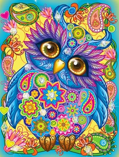 Colorful Owlss Posters - Abstrakte Kunst Puzzle，Lernspiele Für Erwachsene - Personalisiertes Challenge-Spielzeug - Puzzles 1000 Stück Gifts - Kw112Zk von ZYHDK
