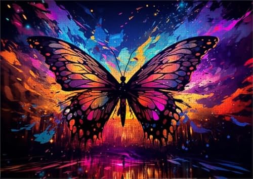 Colourful Art Puzzle - Graffiti Butterflys Posters - Lernspielzeug Für Erwachsene Puzzle - Memory-Spiels for Adults - 1000 Stück Zx258Aw Colourful Art Puzzle - Graffiti Butterflys Posters - Lernspielzeug Für Erwachsene Puzzle - Memory-Spiels for Adults - 1000 Stück Zx258Aw von ZYHDK