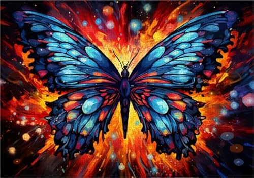 Colourful Art Puzzle - Graffiti Butterflys Posters - Lernspielzeug Für Erwachsene Puzzle - Memory-Spiels for Adults - 1000 Stück Zx260Aw von ZYHDK