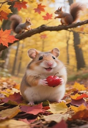 Hamsterss Posters - for Lernspielzeug Für Erwachsene - Abstract Kunst-Puzzle - Memory-Spiel Für Senioren - 1000 Stück Unregelmäßiges Puzzles Gifts - Kw458Zk von ZYHDK