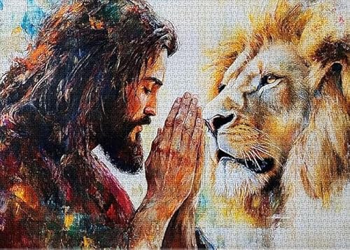 Jesus Classic Color Oil Painting,Unregelmäßiges Puzzles - Memory-Spiels for Adults - Spielzeug Zum Stressabbau Für Die Ganze Familie - Wand Kunst Decor - Puzzle 1000 Stück Zx676Aw Jesus Classic Color Oil Painting,Unregelmäßiges Puzzles - Memory-Spiels for Adults - Spielzeug Zum Stressabbau Für Die Ganze Familie - Wand Kunst Decor - Puzzle 1000 Stück Zx676Aw von ZYHDK