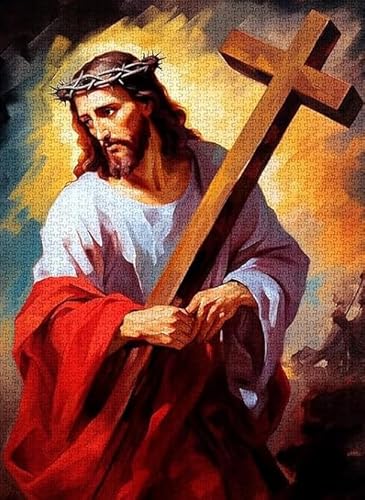 Jesus Classic Color Oil Painting,Unregelmäßiges Puzzles - Memory-Spiels for Adults - Spielzeug Zum Stressabbau Für Die Ganze Familie - Wand Kunst Decor - Puzzle 1000 Stück Zx683Aw Jesus Classic Color Oil Painting,Unregelmäßiges Puzzles - Memory-Spiels for Adults - Spielzeug Zum Stressabbau Für Die Ganze Familie - Wand Kunst Decor - Puzzle 1000 Stück Zx683Aw von ZYHDK