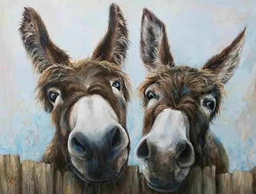 Kunst-Puzzle - Animal Donkeys Posters - Adult Personalisiertes Challenge-Spielzeug - Spielzeug Zur Stressreduzierung Für Die Familie Gifts - Puzzles 1000 Stück - Kw153Zk von ZYHDK