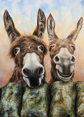 Kunst-Puzzle - Animal Donkeys Posters - Adult Personalisiertes Challenge-Spielzeug - Spielzeug Zur Stressreduzierung Für Die Familie Gifts - Puzzles 1000 Stück - Kw154Zk von ZYHDK