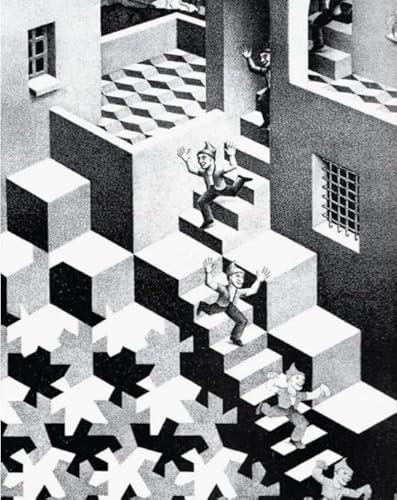 M C Eschers Art Geometrys Painting - Black and White Puzzle - Memory-Spiels for Adults - Spielzeug Zum Stressabbau Für Die Ganze Familie Gifts - 1000 Stück Puzzle Zx330Aw von ZYHDK