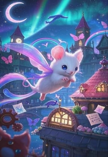 Puzzle 1000 Stück - Abstract Flying Squirrelss Posters - Lernspielzeug Puzzle Für Erwachsene - Children's Personalisiertes Puzzle-Spielzeug Für Erwachsene - Kw521Zk von ZYHDK