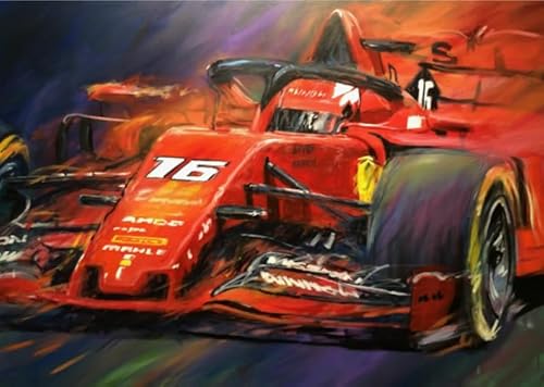 Puzzle 1000 Stück - Classic F1 Racings Car Posters - Personalisiertes Herausfürderungs Spielzeug Für Erwachsene - Für Familien-Lernspiel Zum Gedächtnis Gifts - Pk133Zw von ZYHDK