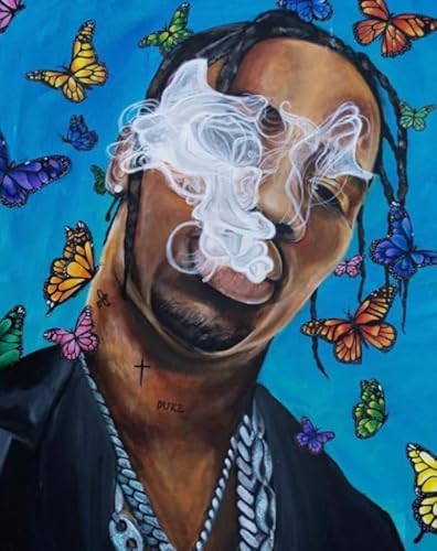 Puzzle 1000 Stück - Classic Rappers Singers Traviss Posters - Lustige Gedächtnis- Und Wahrnehmungs Spiele - Stressabbau-Spielzeug Für Die Familie Gifts - Abstrakte Kunst-Puzzles Zx09Aw von ZYHDK