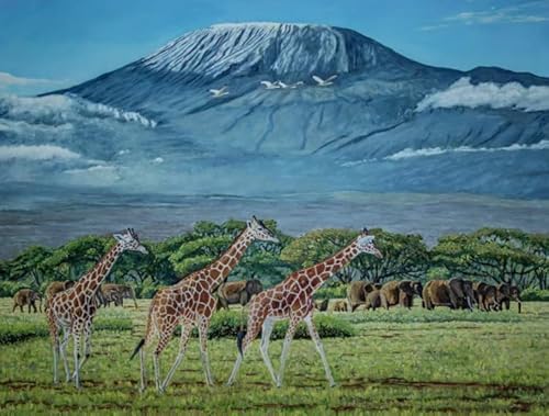 Puzzle 1000 Stück - Mounts Kilimanjaros Landscapes Posters - Lernspielzeug Puzzle Für Erwachsene - Gedächtnis- Und Wahrnehmungs Spiele Für Ältere Menschen - Kw07Zk Puzzle 1000 Stück - Mounts Kilimanjaros Landscapes Posters - Lernspielzeug Puzzle Für Erwachsene - Gedächtnis- Und Wahrnehmungs Spiele Für Ältere Menschen - Kw07Zk von ZYHDK