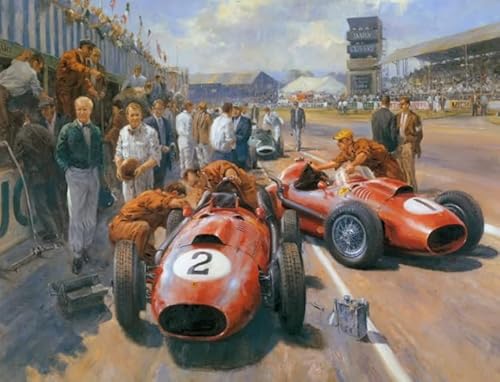 Puzzle 1000 Stück - Retro Classic F1 Racing Car Posters - Für Personalisiertes Herausfürderungs Spielzeug Für Erwachsene Gifts - Stressabbau-Spielzeug Für Die Familie - Pk136Zw von ZYHDK