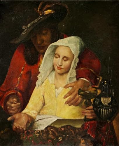 Puzzle 1000 Stück - Vermeers Famouss Oil Painting - Spiele Zur Stressreduzierung Für Die Ganze Familie Gifts - Puzzle-Herausfürderungs Spiel Für Erwachsene - Pk201Zw von ZYHDK
