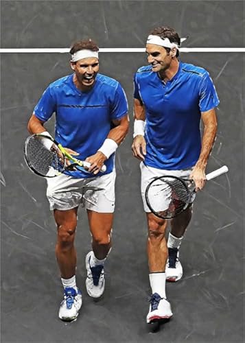 Puzzles 1000 Pieces - Tennis Player Posters - Abstract Puzzle - Gedächtnis Spiele Für Senioren - Familien-Lernspielzeug - Vs211Pw von ZYHDK