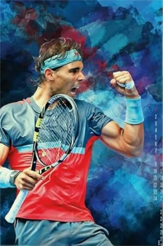 Puzzles 1000 Stück - Art Puzzle - Tennis Player Nadals Posters - Spielzeug Zur Stressreduktion In Der Familie - Für Personalisierte Herausfürderungs-Spielzeuge Für Erwachsene Gifts - Vs168Pw von ZYHDK