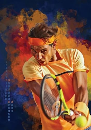 Puzzles 1000 Stück - Art Puzzle - Tennis Player Nadals Posters - Spielzeug Zur Stressreduktion In Der Familie - Für Personalisierte Herausfürderungs-Spielzeuge Für Erwachsene Gifts - Vs173Pw von ZYHDK