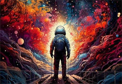 Puzzles 1000 Stück - Astronauts Painting - Colorful Abstract Art Puzzle - Memory-Spiels for Adults - Lernspielzeug Für Die Ganze Familie Zx271Aw Puzzles 1000 Stück - Astronauts Painting - Colorful Abstract Art Puzzle - Memory-Spiels for Adults - Lernspielzeug Für Die Ganze Familie Zx271Aw von ZYHDK