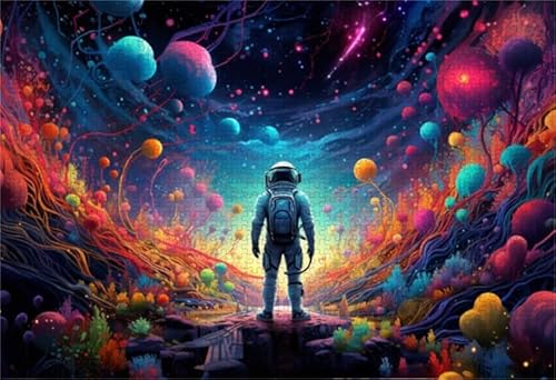 Puzzles 1000 Stück - Astronauts Painting - Colorful Abstract Art Puzzle - Memory-Spiels for Adults - Lernspielzeug Für Die Ganze Familie Zx272Aw Puzzles 1000 Stück - Astronauts Painting - Colorful Abstract Art Puzzle - Memory-Spiels for Adults - Lernspielzeug Für Die Ganze Familie Zx272Aw von ZYHDK