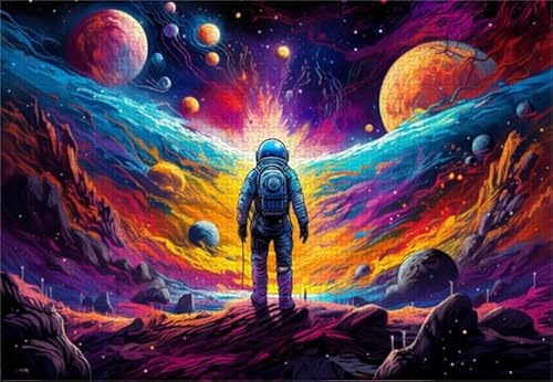 Puzzles 1000 Stück - Astronauts Painting - Colorful Abstract Art Puzzle - Memory-Spiels for Adults - Lernspielzeug Für Die Ganze Familie Zx275Aw Puzzles 1000 Stück - Astronauts Painting - Colorful Abstract Art Puzzle - Memory-Spiels for Adults - Lernspielzeug Für Die Ganze Familie Zx275Aw von ZYHDK