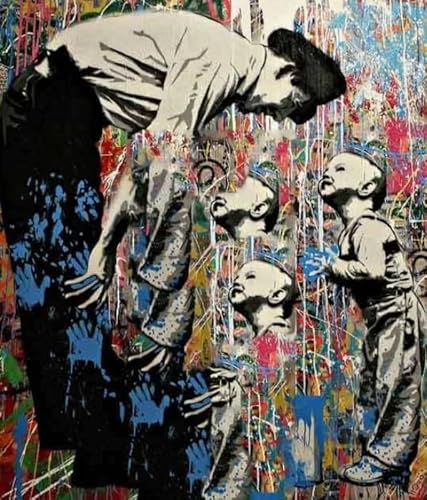 Puzzles 1000 Stück - Banksyss Street Art Graffiti - Memory-Spiels for The Elderly - Lernspielzeug Für Die Ganze Familie Gifts - Abstract Art Puzzle Zx404Aw von ZYHDK