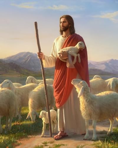 Puzzles 1000 Stück - Jesus Oil Painting，Spiele Zur Stressreduktion In Der Familie - Erwachsene Puzzle-Herausfürderungs Spiel - Wand Kunst Dekoration Geschenke - Vs26Pw von ZYHDK
