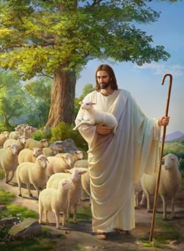 Puzzles 1000 Stück - Jesus Oil Painting，Spiele Zur Stressreduktion In Der Familie - Erwachsene Puzzle-Herausfürderungs Spiel - Wand Kunst Dekoration Geschenke - Vs27Pw von ZYHDK