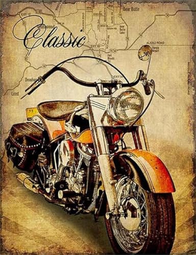 Puzzles 1000 Stück - Retro Motoss Racings Painting - Art Puzzle - Puzzle Spielzeug Zum Stressabbau Für Erwachsene Und Familien - Spielzeug Zur Stressreduzierung Für Die Familie Gifts Zx109Ap von ZYHDK