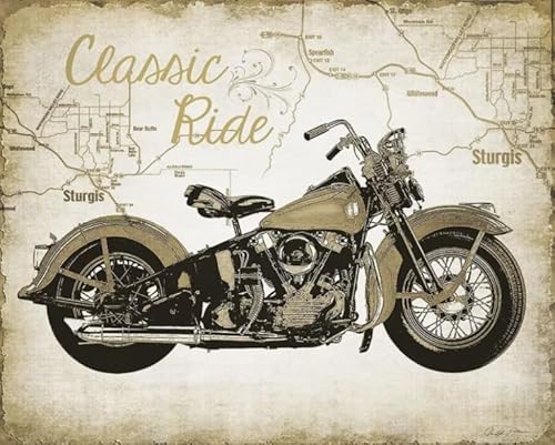 Puzzles 1000 Stück - Retro Motoss Racings Painting - Art Puzzle - Puzzle Spielzeug Zum Stressabbau Für Erwachsene Und Familien - Spielzeug Zur Stressreduzierung Für Die Familie Gifts Zx110Ap von ZYHDK