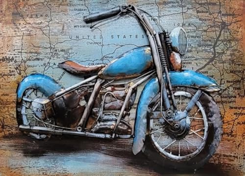 Puzzles 1000 Stück - Retro Motoss Racings Painting - Art Puzzle - Puzzle Spielzeug Zum Stressabbau Für Erwachsene Und Familien - Spielzeug Zur Stressreduzierung Für Die Familie Gifts Zx115Ap von ZYHDK
