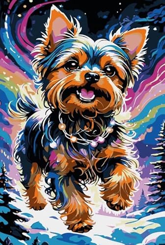 Puzzles 1000 Stück - Scottish Terriers Painting - Abstrakte Kunst Puzzle，Lernspiele Für Erwachsene - Personalisiertes Challenge-Spielzeug - Kw395Zk von ZYHDK