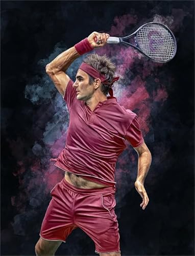 Puzzles 1000 Stück - Tennis Player Art Puzzle，Lernspiele Für Erwachsene - Personalisierte Challenge-Spielzeuge Gifts - Vs145Pw von ZYHDK