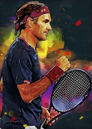 Puzzles 1000 Stück - Tennis Player Art Puzzle，Lernspiele Für Erwachsene - Personalisierte Challenge-Spielzeuge Gifts - Vs146Pw von ZYHDK