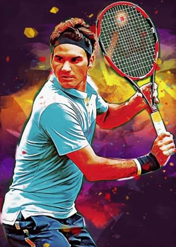 Puzzles 1000 Stück - Tennis Player Art Puzzle，Lernspiele Für Erwachsene - Personalisierte Challenge-Spielzeuge Gifts - Vs148Pw von ZYHDK