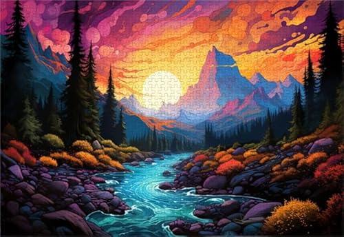 Unregelmäßiges Kunst Puzzle - Abstract Landscapes Posters - Schwieriges Herausforderungs Spielzeug Für Die Ganze Familie - Puzzle 1000 Stück Zx229Aw Unregelmäßiges Kunst Puzzle - Abstract Landscapes Posters - Schwieriges Herausforderungs Spielzeug Für Die Ganze Familie - Puzzle 1000 Stück Zx229Aw von ZYHDK