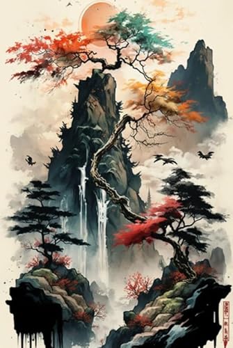 Unregelmäßiges Kunst Puzzle - Chinese Landscape Painting Washs Painting - Familien-Lernspiel Zum Gedächtnis - Wall Decor - Puzzle 1000 Stück Zx32Aw von ZYHDK
