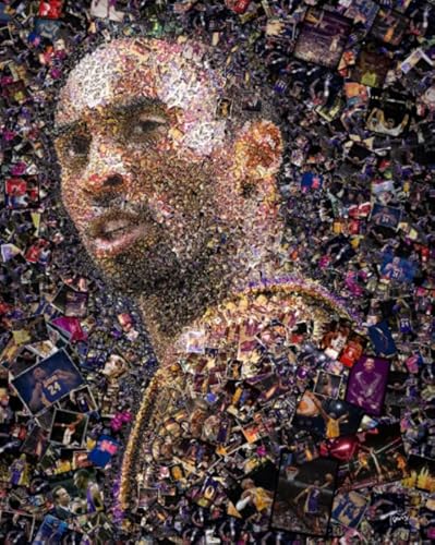 Unregelmäßiges Puzzle - Classics Basketball Player 24 Posters - Für Lernspielzeug Für Erwachsene - Memory-Spiel Gifts - 1000 Stück Puzzle Zx44Aw von ZYHDK