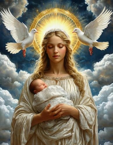 ZYHDK 1000 Stück ，Irregular Puzzle ，Kunst Puzzle ，The Madonna Painting ，for Lernspielzeug Für Erwachsene ，Memory-Spiel Für Senioren Xd118Yk von ZYHDK