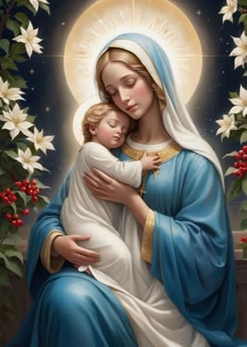 ZYHDK 1000 Stück ，Irregular Puzzle ，Kunst Puzzle ，The Madonna Painting ，for Lernspielzeug Für Erwachsene ，Memory-Spiel Für Senioren Xd119Yk von ZYHDK