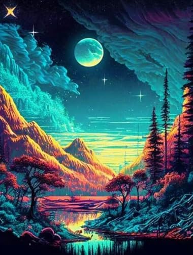 ZYHDK 1000 Stück Puzzles - Colorful Art Puzzle - Abstract Landscapes Posters - Gedächtnis Spiele Für Erwachsene - Lernspielzeug Für Die Ganze Familie - Jz268Ap von ZYHDK