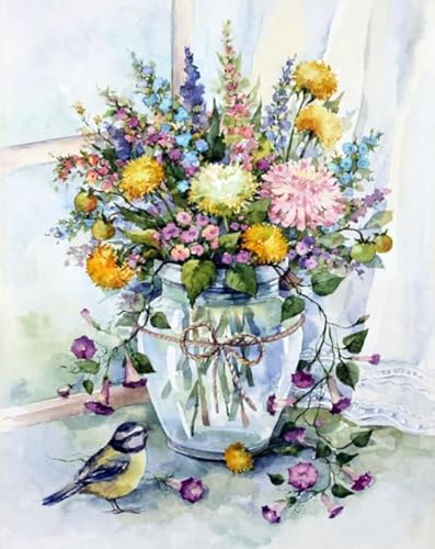 ZYHDK 1000 Stück Puzzles - Colorful Flowers Posters - Retro Art Puzzle - Gedächtnis Spiele Für Senioren - Lernspielzeug Für Die Ganze Familie - Jz105Ap von ZYHDK