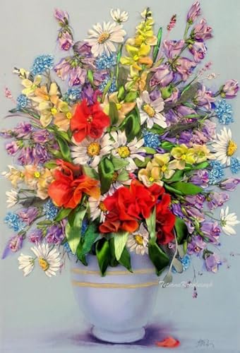 ZYHDK 1000 Stück Puzzles - Colorful Flowers Posters - Retro Art Puzzle - Gedächtnis Spiele Für Senioren - Lernspielzeug Für Die Ganze Familie - Jz106Ap von ZYHDK