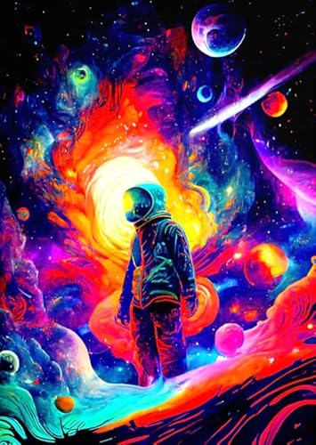 ZYHDK 1500 Stück ，Bunt Fun Puzzle ，Bilder ，Gifts ，Astronautss Art Poster ，Personalisiertes Spielzeug Für Erwachsene Für Kinder - Kz348Dw von ZYHDK