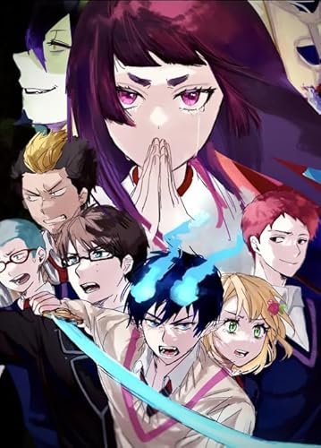 ZYHDK 1500 Stück ，Bunt Fun Puzzle ，Bilder ，Gifts ，Blue Exorcistss Japanese Animes Poster ，Lernspielzeug Für Kinder ，Gedächtnis- Und Wahrnehmungs Spiele - Yw65Kj von ZYHDK