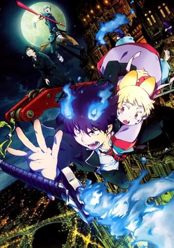 ZYHDK 1500 Stück ，Bunt Fun Puzzle ，Bilder ，Gifts ，Blue Exorcistss Japanese Animes Poster ，Lernspielzeug Für Kinder ，Gedächtnis- Und Wahrnehmungs Spiele - Yw66Kj von ZYHDK