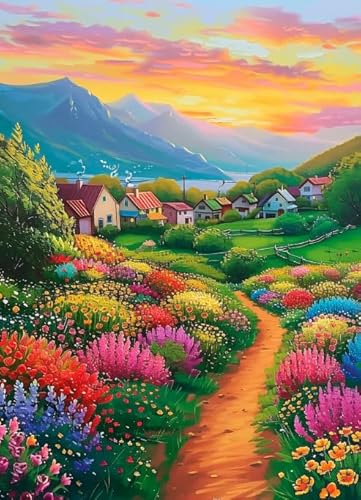 ZYHDK 1500 Stück ，Bunt Puzzle ，Bilder ，Gifts ，Countrysides Scenery ，Spiele Zur Stressreduzierung Für Die Ganze Familie ，Wand Kunst Dekoration - Kz144Dw von ZYHDK