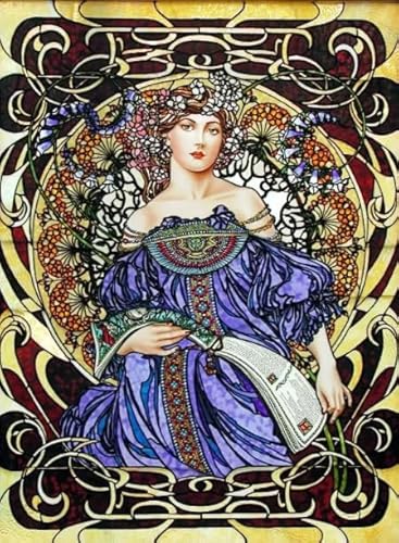 ZYHDK 1500 Stück ，Bunt Puzzles ，Bilder ，Gifts ，Alphonse.Mucha Illustrations ，Spiele Zur Stressreduzierung Für Die Ganze Familie ，Wand Kunst Dekoration,Qz65Ax von ZYHDK