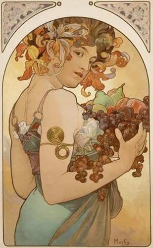 ZYHDK 1500 Stück ，Bunt Puzzles ，Bilder ，Gifts ，Alphonse.Mucha Illustrations ，Spiele Zur Stressreduzierung Für Die Ganze Familie ，Wand Kunst Dekoration,Qz66Ax von ZYHDK