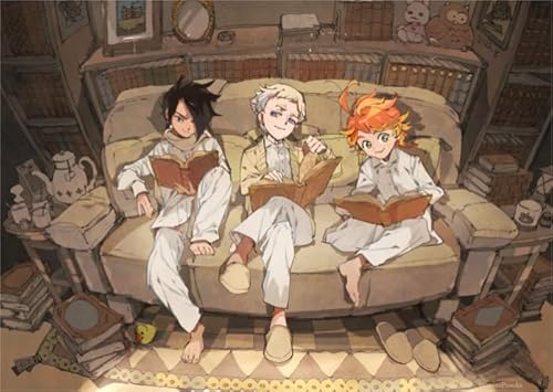 ZYHDK 1500 Stück ，Bunt Puzzles ，Bilder ，Gifts ，Japanese Animes Promiseds Neverlands ，Personalisiertes Spielzeug Für Erwachsene Für Kinder,Qz30Ax von ZYHDK