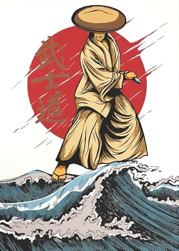 ZYHDK 1500 Stück ，Bunt Puzzles ，Bilder ，Gifts ，Japanese Warriorss Art Illustrations ，Spielzeug Für Erwachsene Lernspiele Poster - Kz220Dw von ZYHDK
