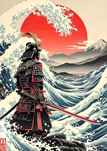 ZYHDK 1500 Stück ，Bunt Puzzles ，Bilder ，Gifts ，Japanese Warriorss Art Illustrations ，Spielzeug Für Erwachsene Lernspiele Poster - Kz222Dw von ZYHDK